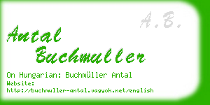 antal buchmuller business card