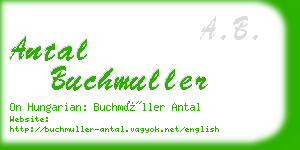 antal buchmuller business card